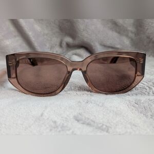 DIFF Drew square sunglasses in the Café Ole and brown